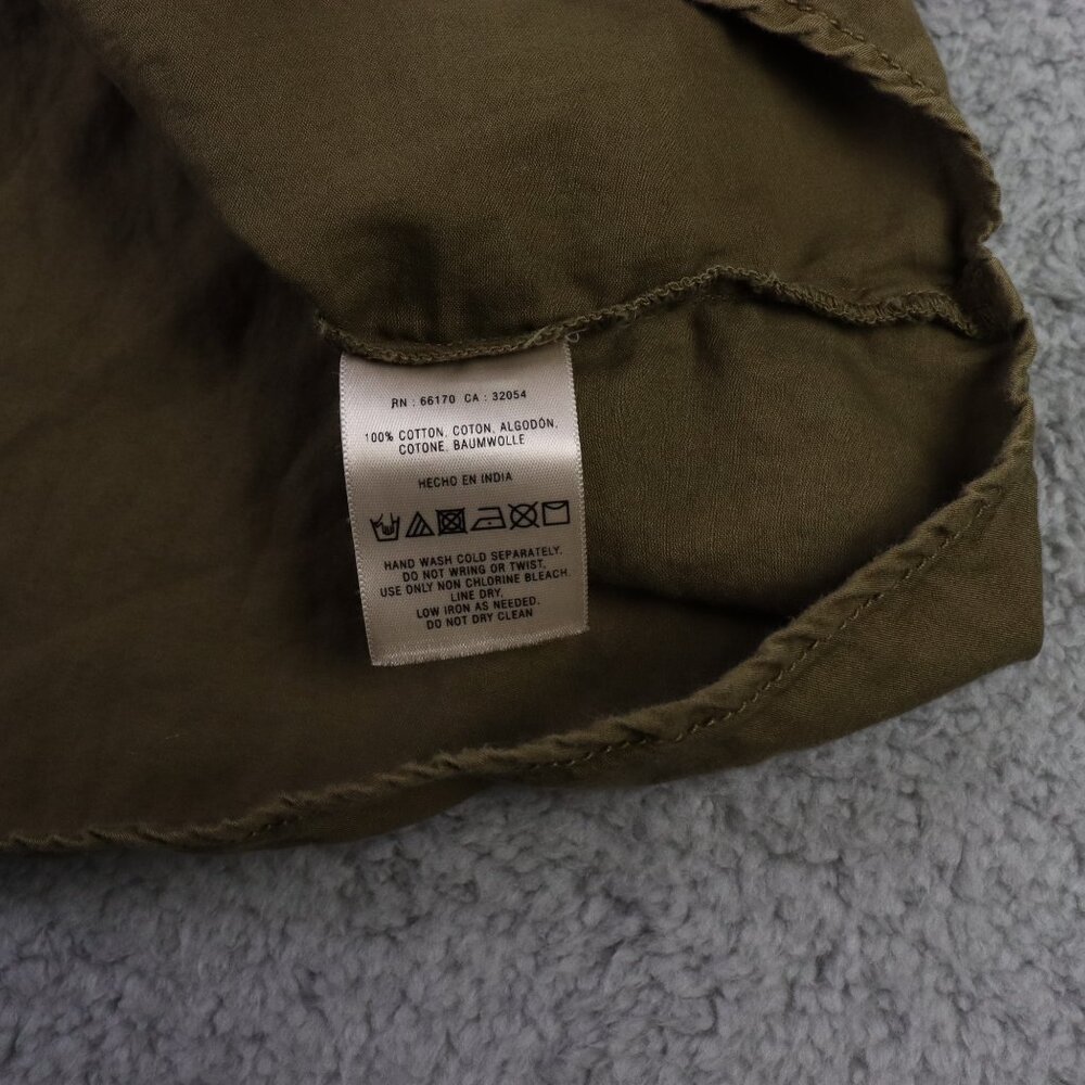 Anthropologie Hei Hei Utility Safari Dress Womens Large Olive Green Drawstrings - Picture 6 of 10